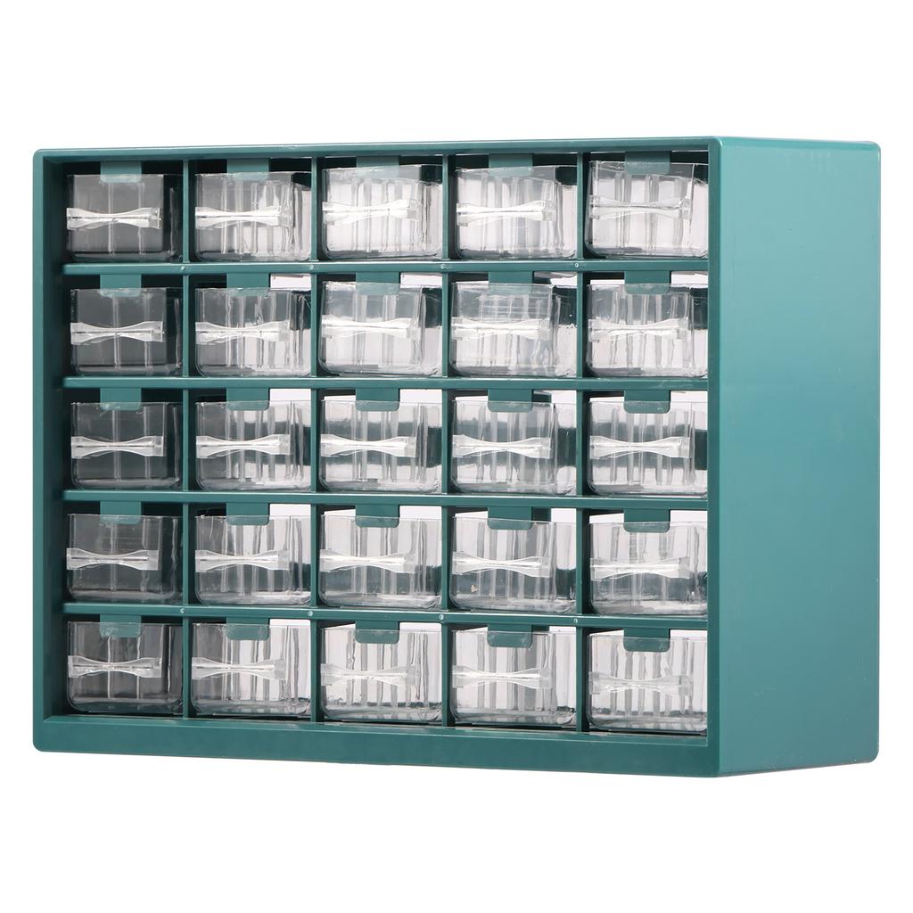 25 Grids Drawer Parts Box Screw Classification Component Storage Boxes Tools Case Multi Layers Electronic Parts Organizer Box