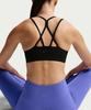Nike Zenby Strappy Light Support Padded Sports Bra W - Black:Cool Grey / Ib9848-010
