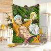 Magic Fantasy Anime TThe Seven Deadly Sins Throw Lightweight g Flannel Blanket Soft Skinfriendly for Summer Cooling