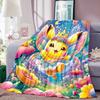 Pokémon Pikachu Series Flannel Blanket—Soft To the Touch, the Perfect Choice for Home Relaxation; an Excellent Gift for Pokémon