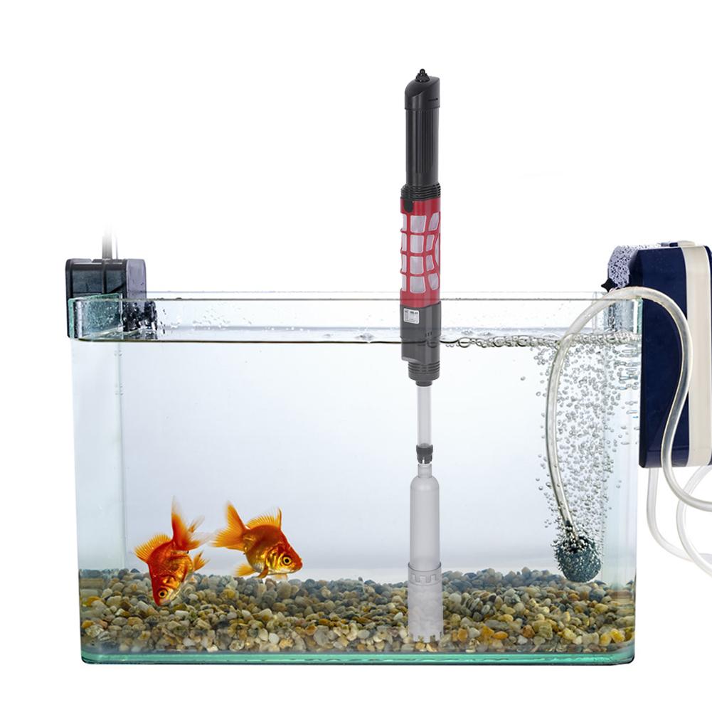 -01 Plugging In Automatic Electric Aquarium Water Changer Fish Droppings Sludge Extractor Gravel Cleaner