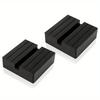 2pcs Car Jack Rubber Pads - 75mm Heavy-Duty Damping Blocks for Stable Lifting, WummiPad Compatible, Automotive Accessory Adapter