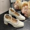 Mary Jane shoes antique dress cheongsam shoes versatile spring and autumn high heels single shoes women's high heels