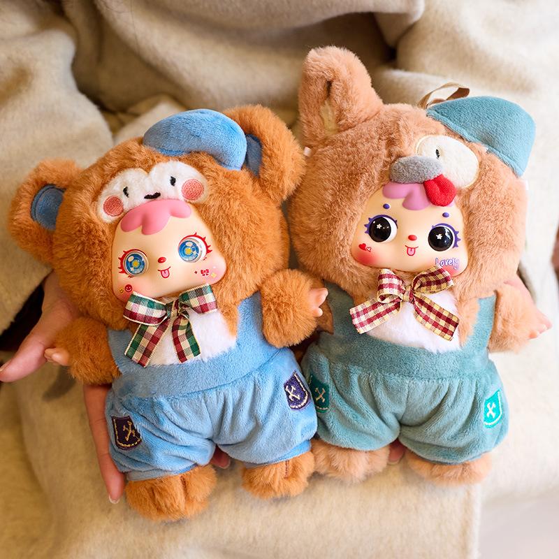 Kawaii Samuel Coffee Shop Series Plush Blind Box Doll Bag Pendant Vinyl Action Figures Collectible Toys Mystery Box Gift