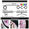 72Pcs Motorcycle Wheel Spoked Protector Wraps Rims Skin Trim Covers Pipe For Motocross Bicycle Bike Cool Accessories 11 Colors