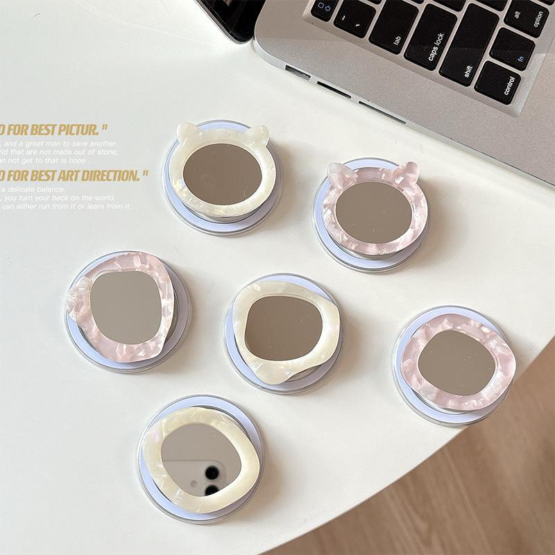 Simple Portable Mirror, Mobile Phone, Airbag Bracket, Desktop Telescopic Bracket, Magnetic Makeup Mirror, Girl Ring Buckle.