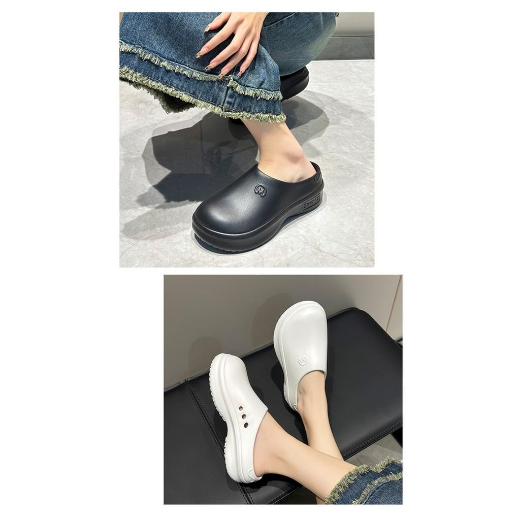 Chaussures à trous en EVA, sandales d'été à semelles épaisses et à bouts mignons pour femmes en été