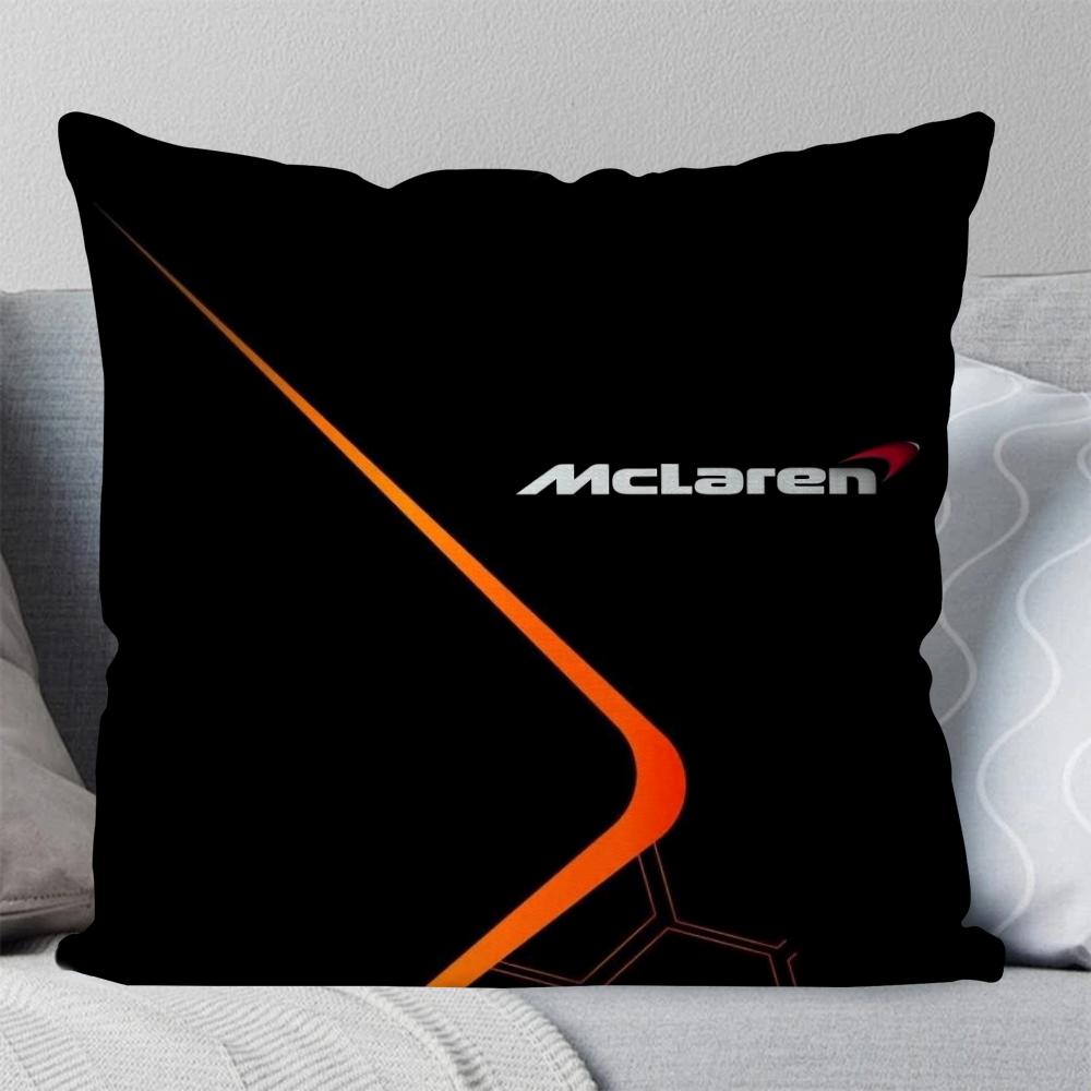 Fashion Brand Model M-Mclaren F1 Pillow Case Square Pillow Bedroom Sofa Leisure Comfort CushionLiving Room Home Decoration 40X40