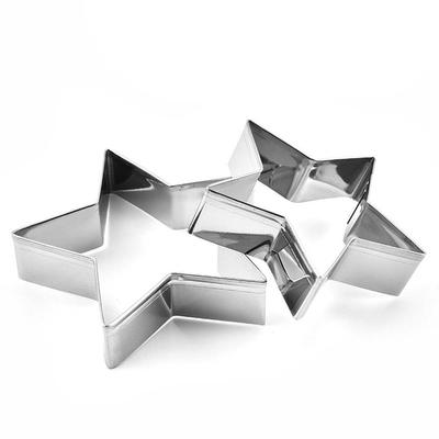 Decorating Stainless Steel Heart&Star Shape Fondant Tools Pastry Cake Cooking Tools Cookie Cutter Biscuit Moulds Baking Mold