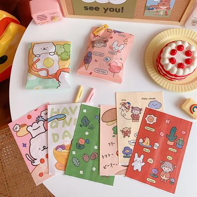 Bear Snacks Self-sealing Bag Biscuit Candy Self-adhesive Greaseproof Paper Bag