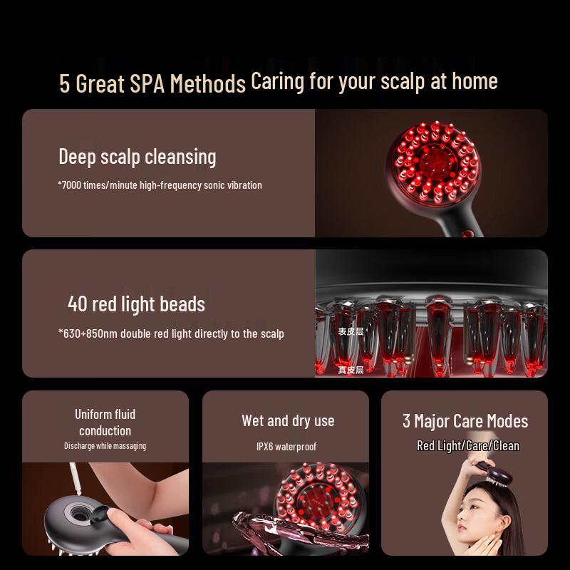 DOCO LAB Red Light Electric Scalp Massager