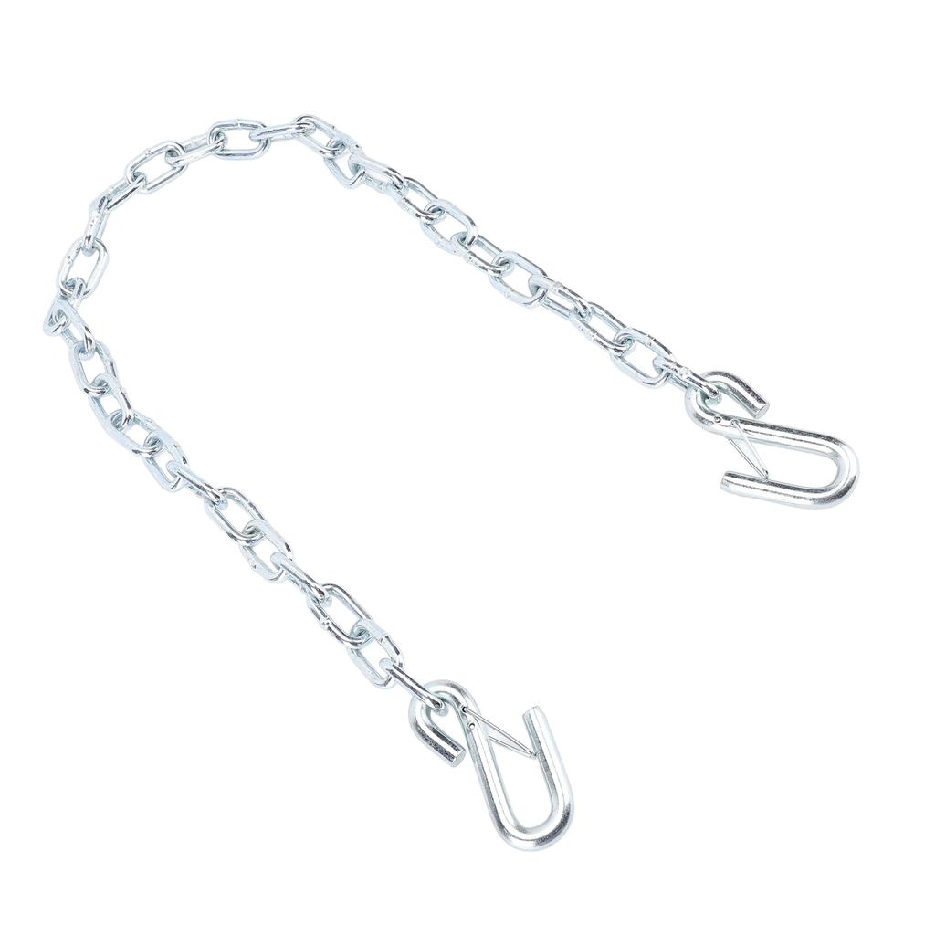 Trailer Safety Chain High Strength 1m Length with S Hooks 3500lbs Capacity Stretch Proof for Trailer RV