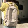 Backpack Female Senior Sense Light Travel Large Capacity Simple Solid Color Backpack Female Campus Junior High School College Student Schoolbag