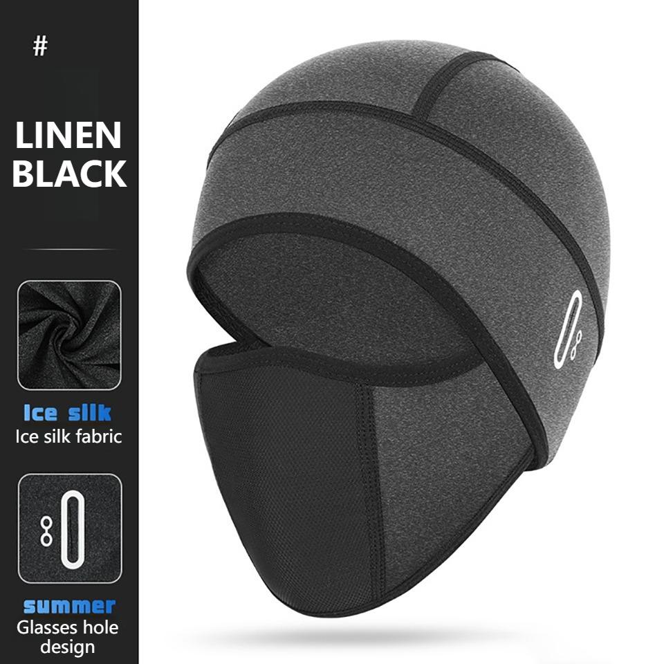 1 Stück Herren Damen Sommer Radsport Totenkopfmütze Dünn Eis Seide Schnell Trocknend Atmungsaktiv Fahrradhelm-Inlay UV-Schutz Outdoor Sport