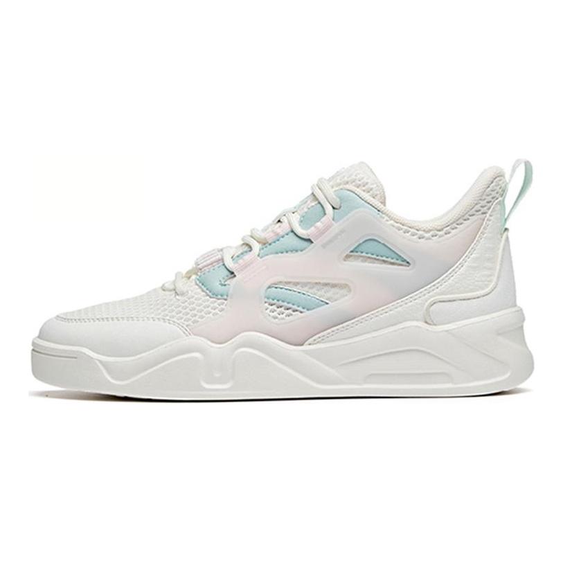 Anta Ins Cushioning Slip Resistant Abrasion Resistant Low top Sports Casual Shoes Women's White Blue 122028052-2