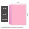 A5 Buntes Druckpapier - 500 Blatt für Basteln, Fotokopien, Kindergarten in Hellrot, Gelb, Pink, Grün