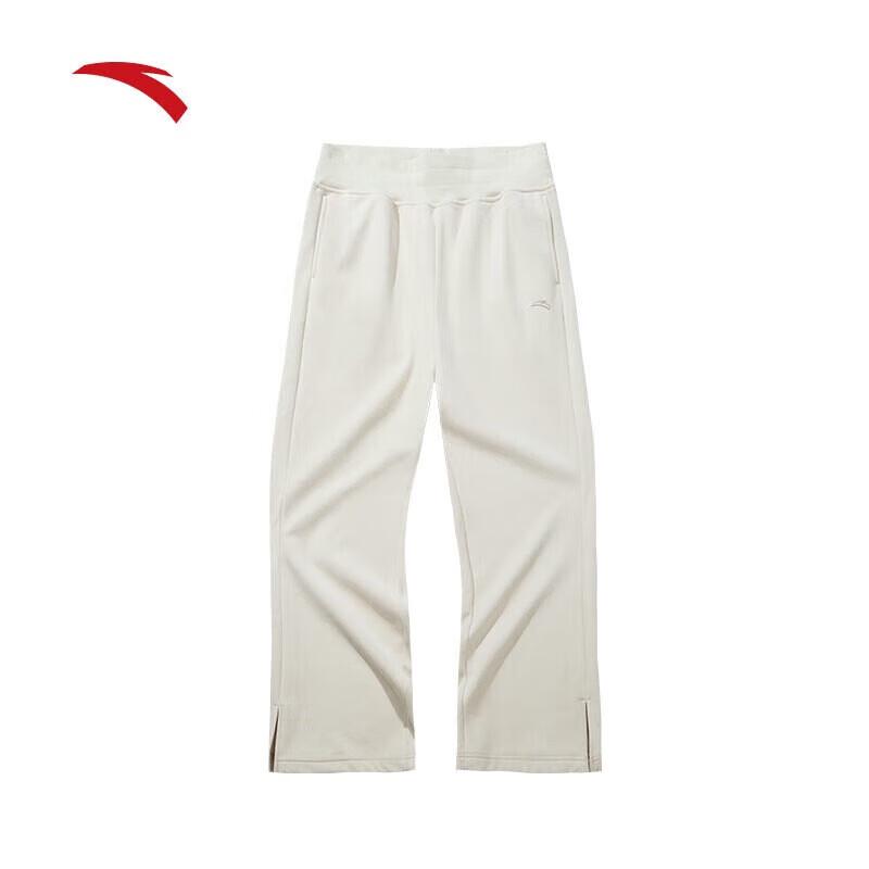Anta Women s Fleece-Lined Wide-Leg Track Pants M