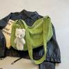 New versatile elegant simple high-end tote bag  soft light leather  large capacity crossbody tote bag