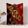Australian turtle print blanket flannel blanket for sofa office car blanket room decoration