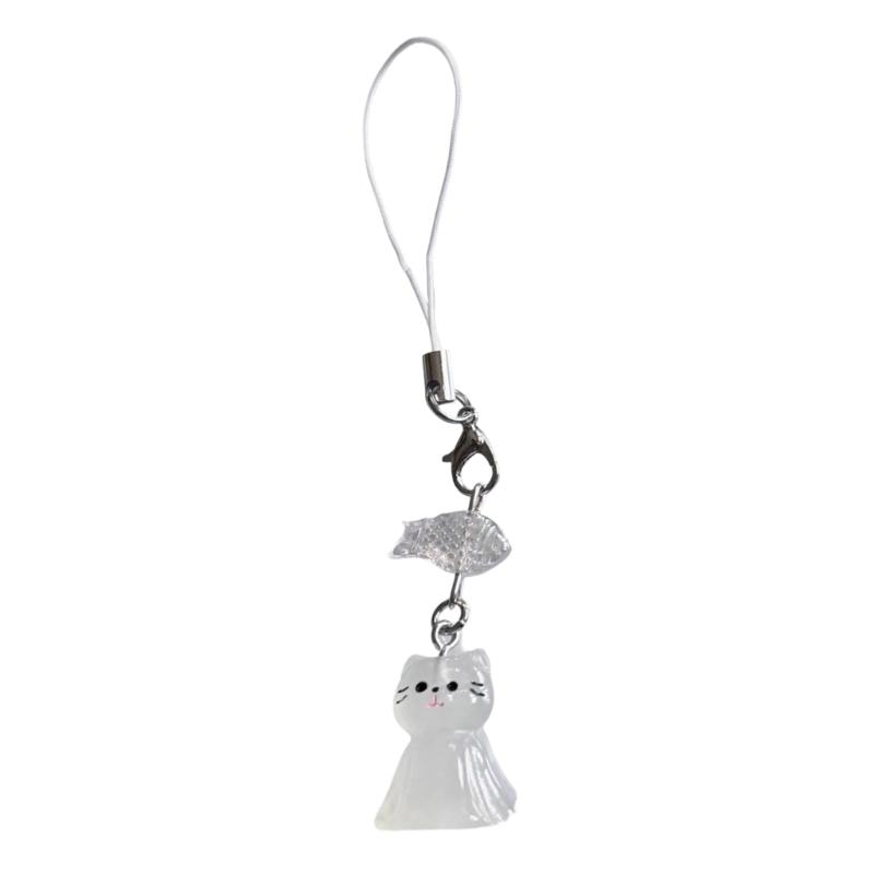 

Cat and Fish Phone Chain Multifunctional Phone Pendant Stylish Mobile Accessory Bag Pendant for Phone Bags and Phone 1