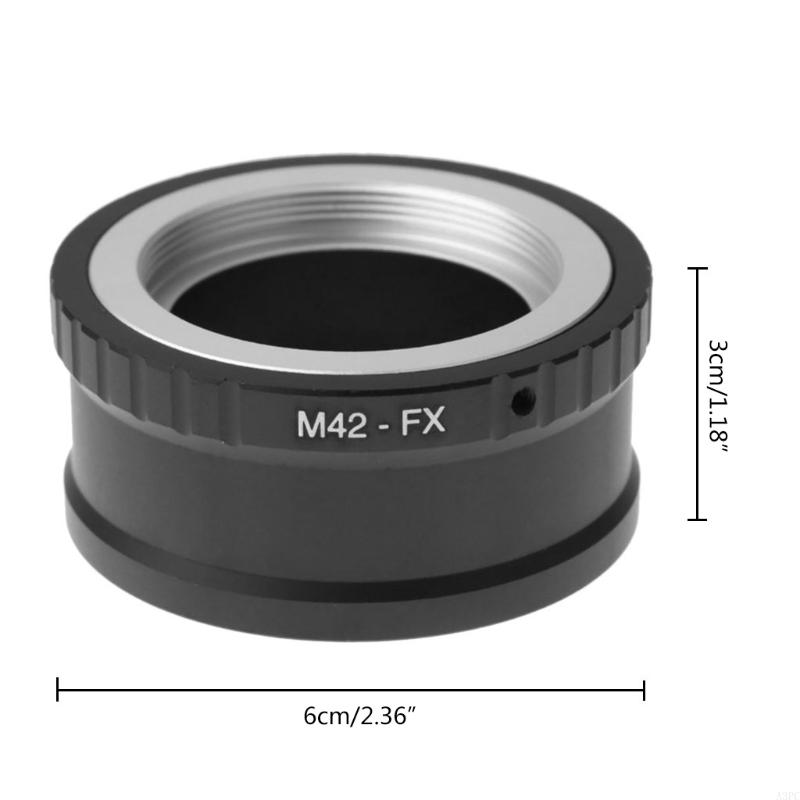 Justerbar Aluminium M42-FX M42 för M 42 Objektiv för Fujifilm X-fattning Fuji X-Pro1 X-M1 X-E1 X-E2 Adapterring Kameratillbehör
