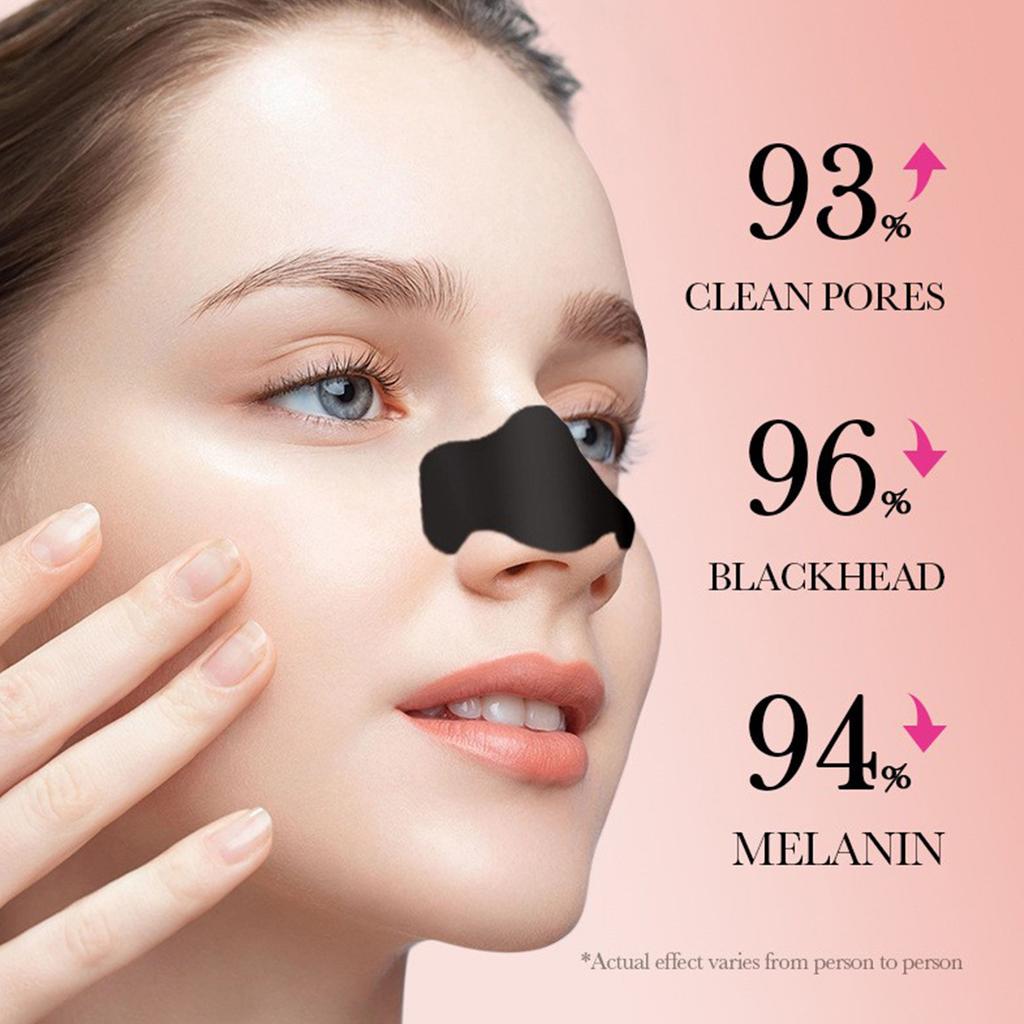 Easily Rcmove Stubborn Blackhcads Deep Cleaning And Blackhead Removal Nasal Mask Charcoal For Women's Nose Patches 1 Box  6 Pieces