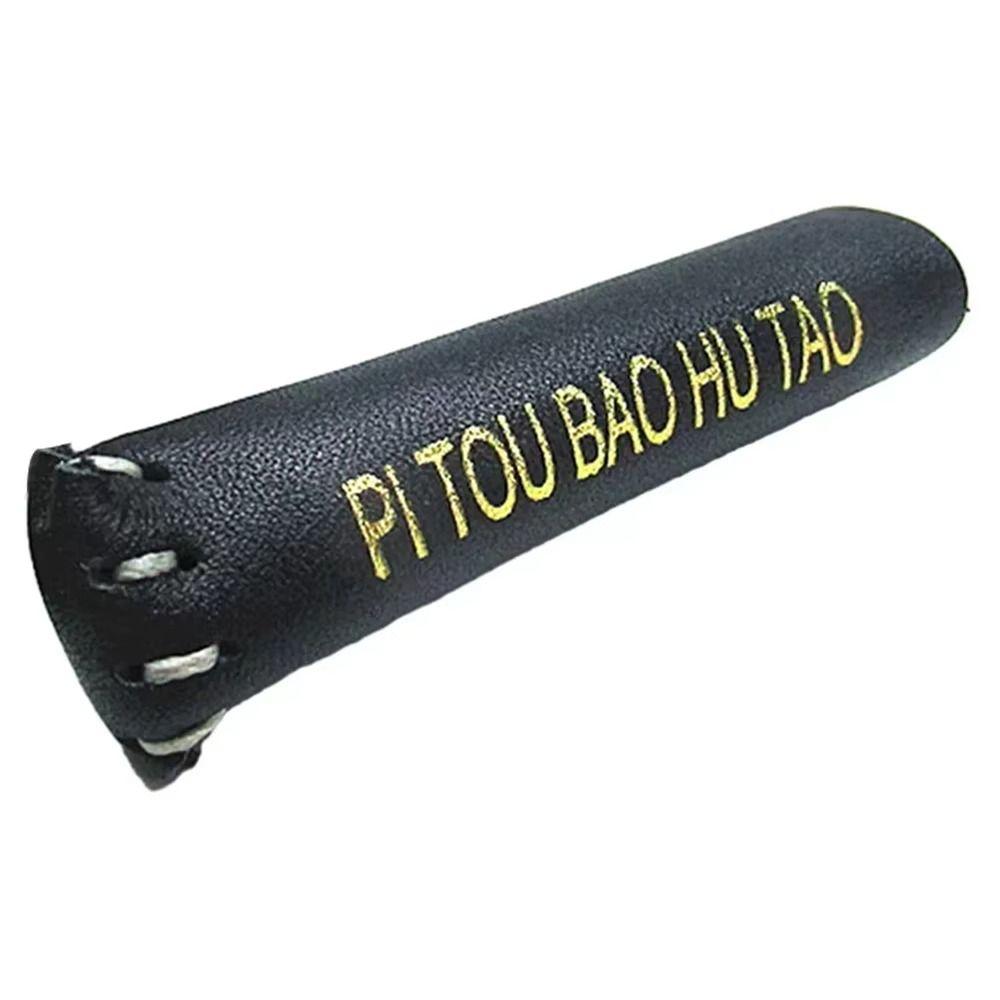 1Pcs Leather Snooker Cue Tip Cover Dustproof Snooker Pool Pole Cover  Table Game Accessories