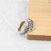 925 Sterling Silver New Simple Design Bump Retro Rings Retro Distressed Opening Handmade Ring Fashion Fine Jewelry