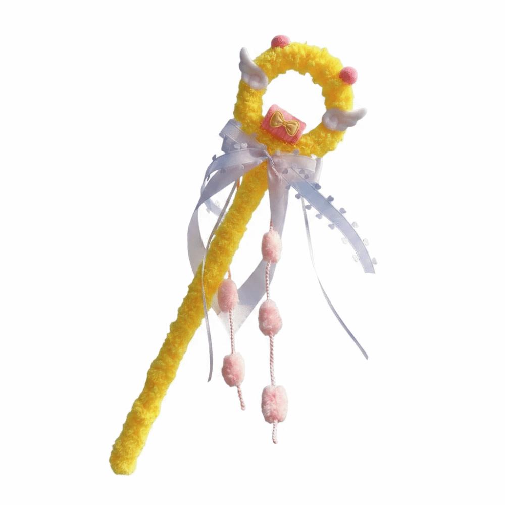 Pet Tassel Ball Cat Bow Interactive Cat Sweet Handheld Cat Stick Pet Playtime