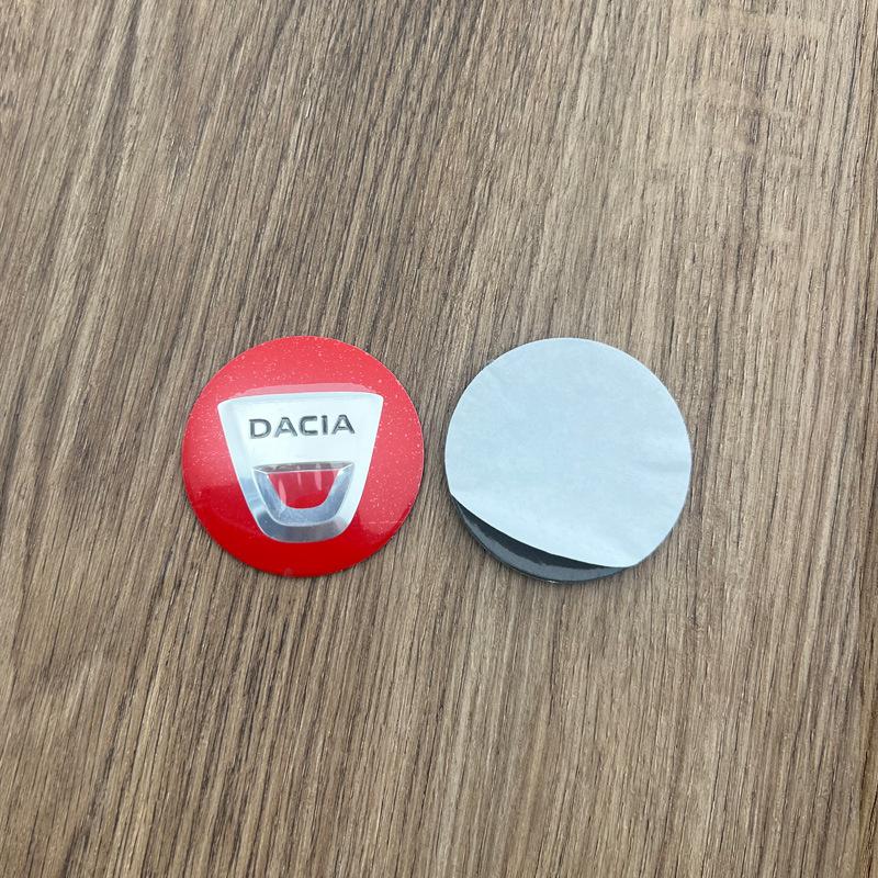 Dacia 56mm Modified Wheel Center Hub Emblem Decal Sticker Logo Badge Fit For 60mm Wheel Hub Cover