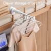 Folding Clothes Drying Rack Collapsible Travel Clothes Rack 5-Hole Windproof Portable Drying Rack for Laundry RV Traveling Cruise Ship