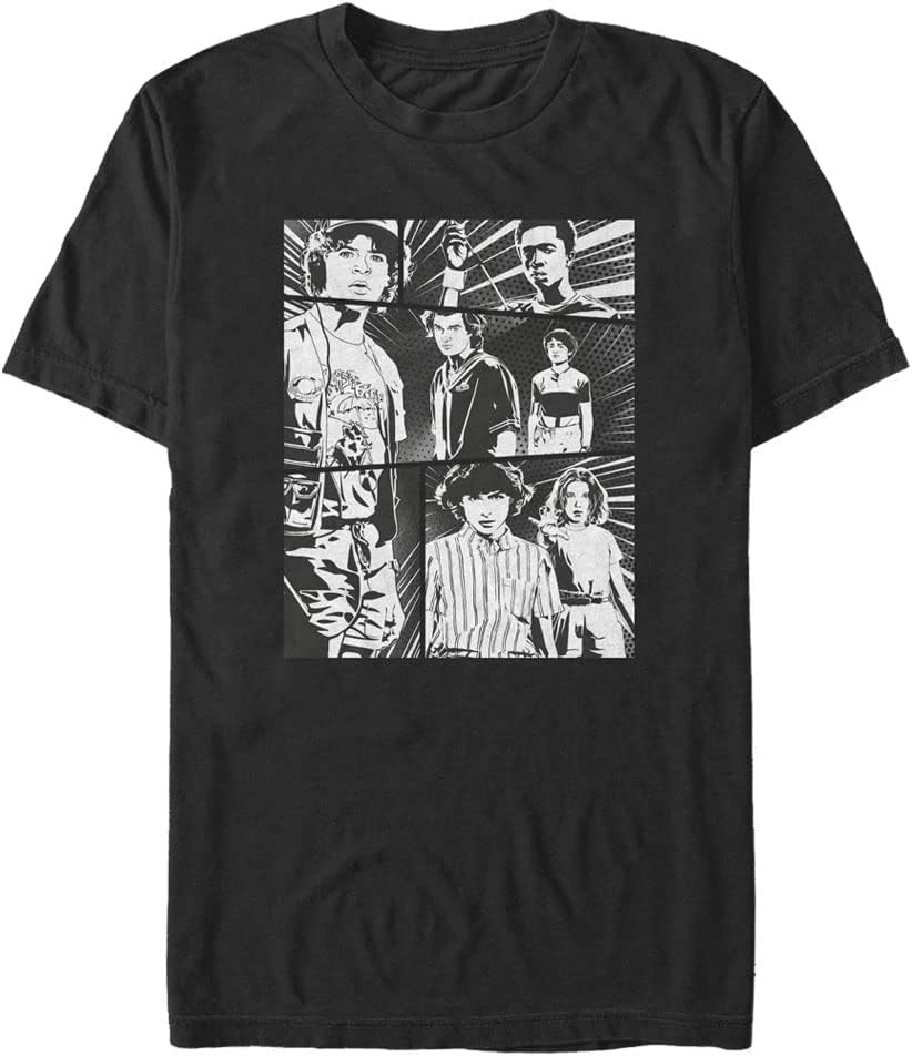 Мужская футболка с коротким рукавом Stranger Things Большого размера Strange Stares XL