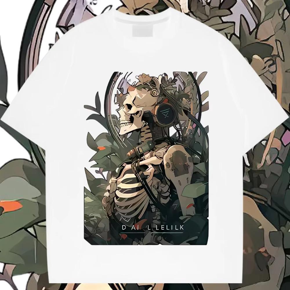 Oversize Loose Hip Hop Aesthetic Tshirt Round Collar For MenT Shirt New 2024 Summer Hot Sale XXL Quick-Drying Tee