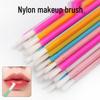 50-Pack Portable Nylon Bristle Lip Brush Sticks – Disposable, Solid Color Makeup Tools