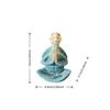 1 Stück Zen-Meditations-Schildkrötenstatue Ornament, Blauer Heilungsstil, Geeignet für Wohnzimmer, Schreibtisch, Arbeitszimmer, Heimdekoration, Ruhige Atmosphäre Deko