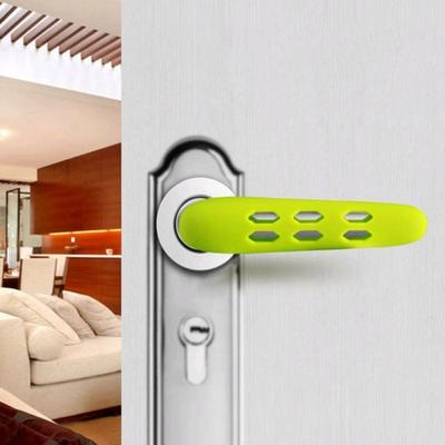 Silicone Door Knob Cover Soft Anti-Collision Door Handle Cover Noiseless Anti Static Protective Pad Home Decoration
