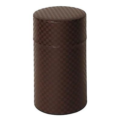 Yamako Thé Échiquier Moderne Grande quantité environ 200g de thé en vrac x 783403 Boîte, Motif, (pour les feuilles), Marron, 7,5 14,2 cm,