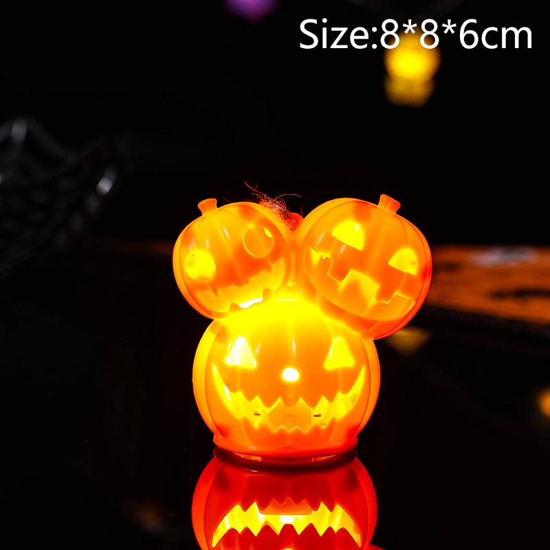 Creative Halloween Pumpkin LED Night Light Haunted House Horror Props Halloween Party Home Indoor Decoration Supplies Gifts