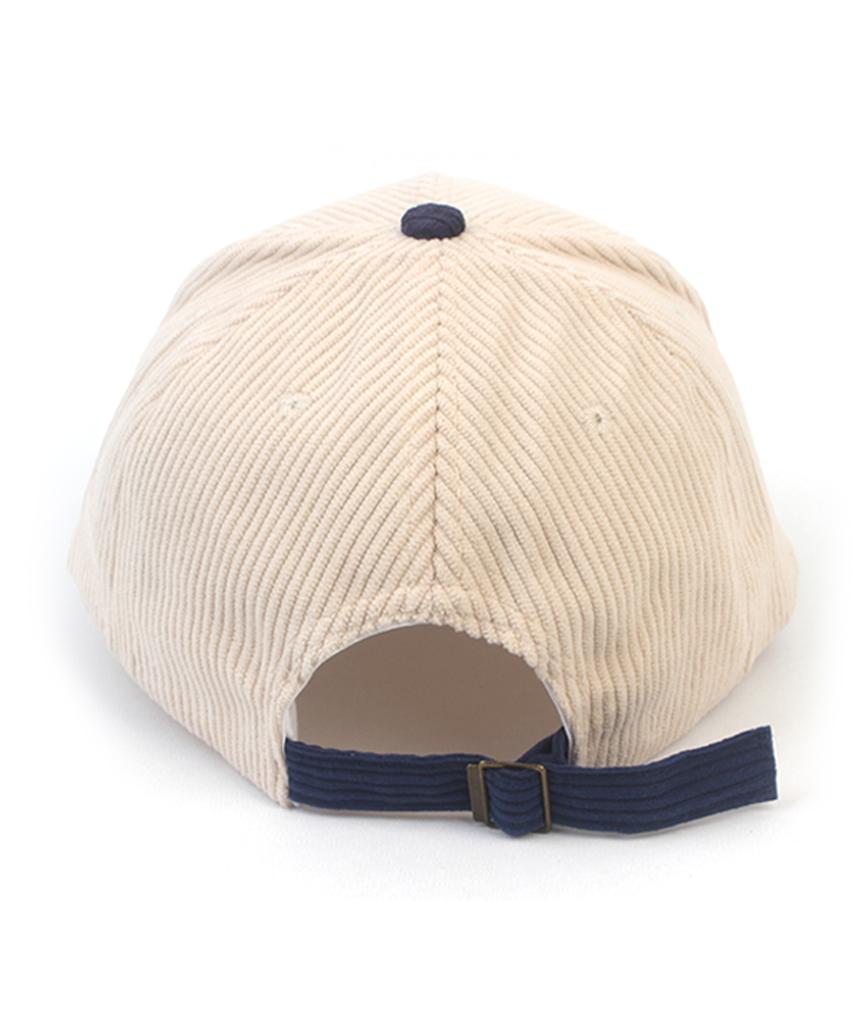 Yunibeosyeolkemiseuteuli Corduroy Ivory Navy Ballcap Corduroy Ballcap