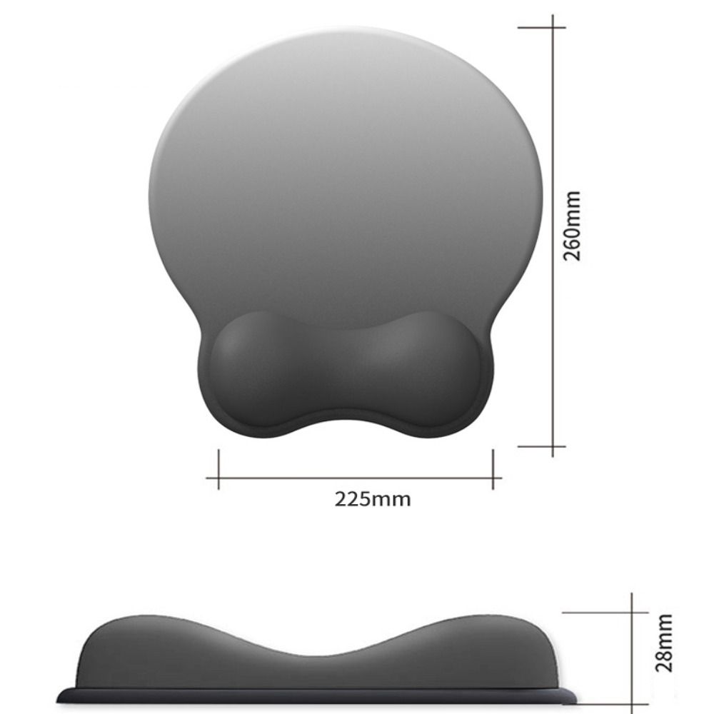 Silicone Comfortable Wrist Rest Non-Slip Desktop Wrist Support Ergonomic Mouse Pad  Office Use