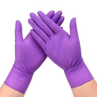 20/50PCS Disposable Nitrile Gloves Purple Powder-Free Rubber Hand Work Gloves for Mechanic Kitchen Beauty Household Cleaning