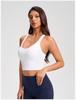 Shockproof Running Fitness Bra with Removable Pads - Y-Back Sports Yoga Tank Top for Women