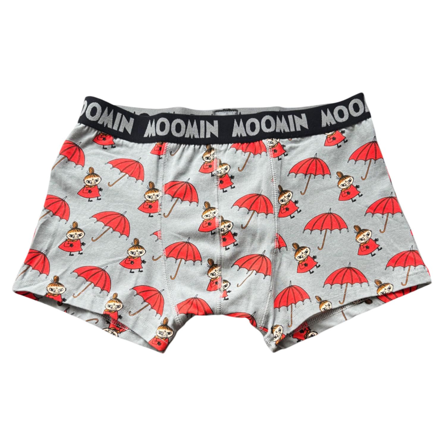 

Small Planet Moomin Men s Boxer Briefs with Little My Umbrella Design, Nordic Style, Size L