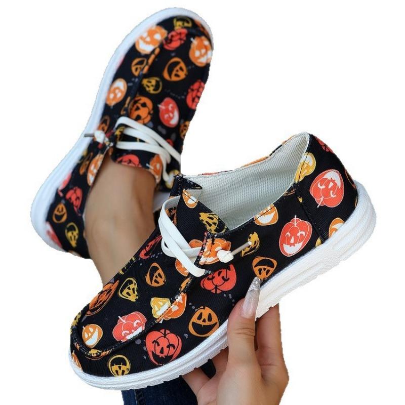 New Large-sized Canvas Shoes for Single Women