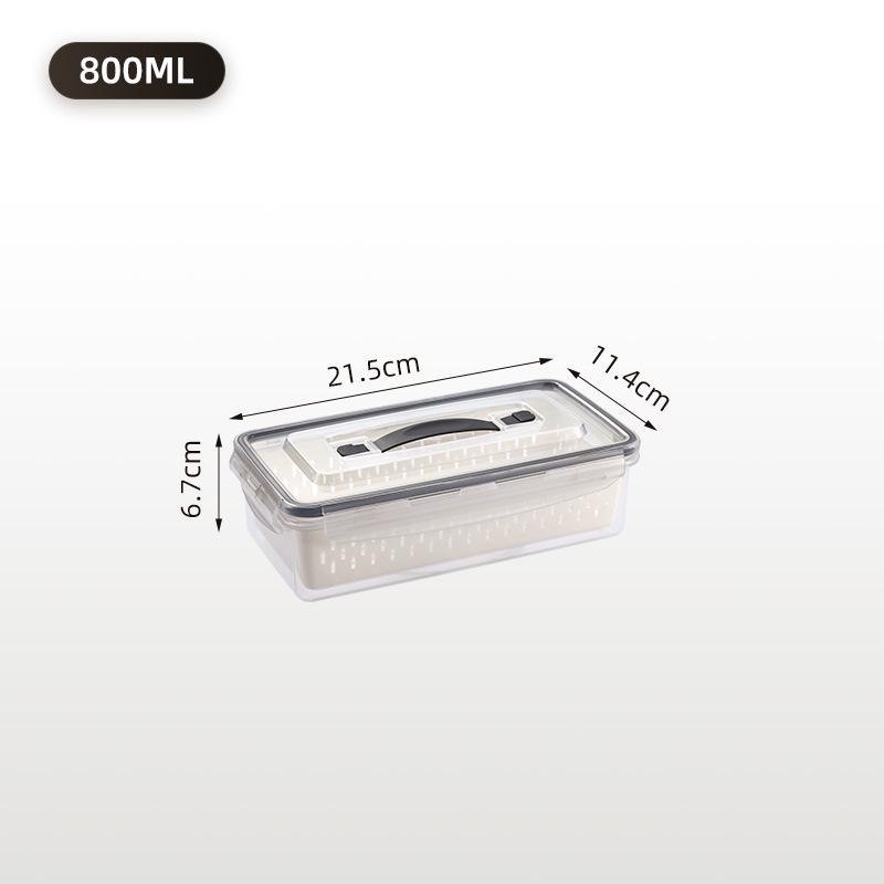 

Портативный уличный ящик для пикника с герметизацией, корзиной для слива и функцией сохранения свежести для фруктов и овощей