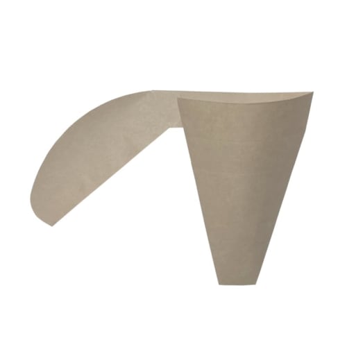 Crepe Triangular Bag, Brown, Perforated (100)