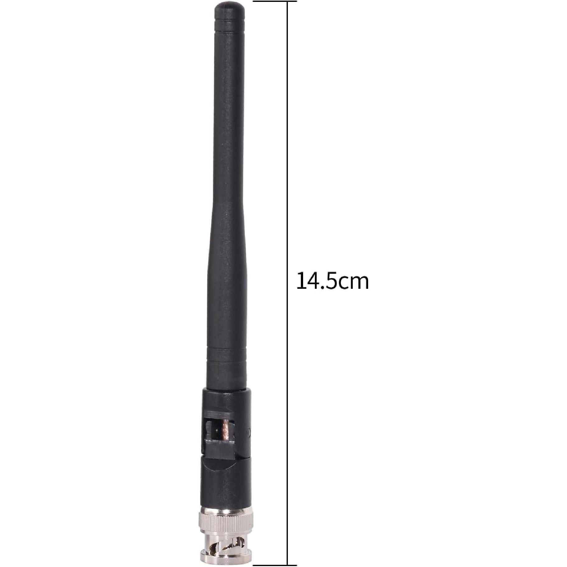 SUPERBAT UHF 400 МГц-960 МГц Антенна для беспроводного микрофонного приемника, BNC штекер, Запасная антенна для системы беспроводного микрофонного приемника, Наголовный