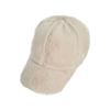 VARZAR Fur Logo Point Ball Cap Cream