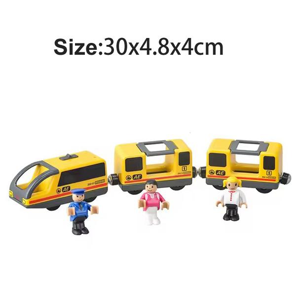 Magnetic Train Toys Wooden Railway Tracks Accessories Locomotive Diecast Slot Fit for All Wood Brand Wooden Tracks Toys For Kids