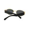 New Luxury Oval Designer Sunglasses For Men And Women Classic Metal Frame Fashion Sun Glasses